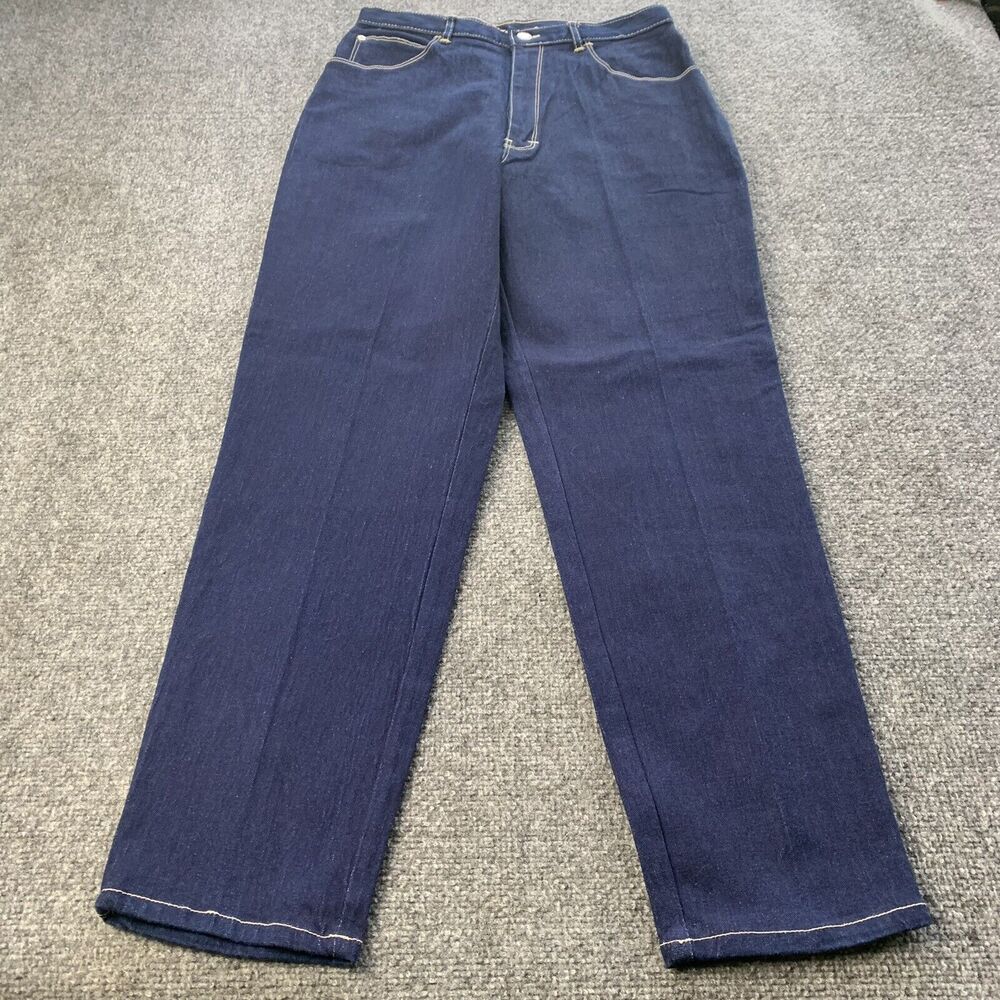 Vintage Gitano Jeans Women’s 14 Mom High Waisted Tapered Leg Indigo Blue 28x28.5